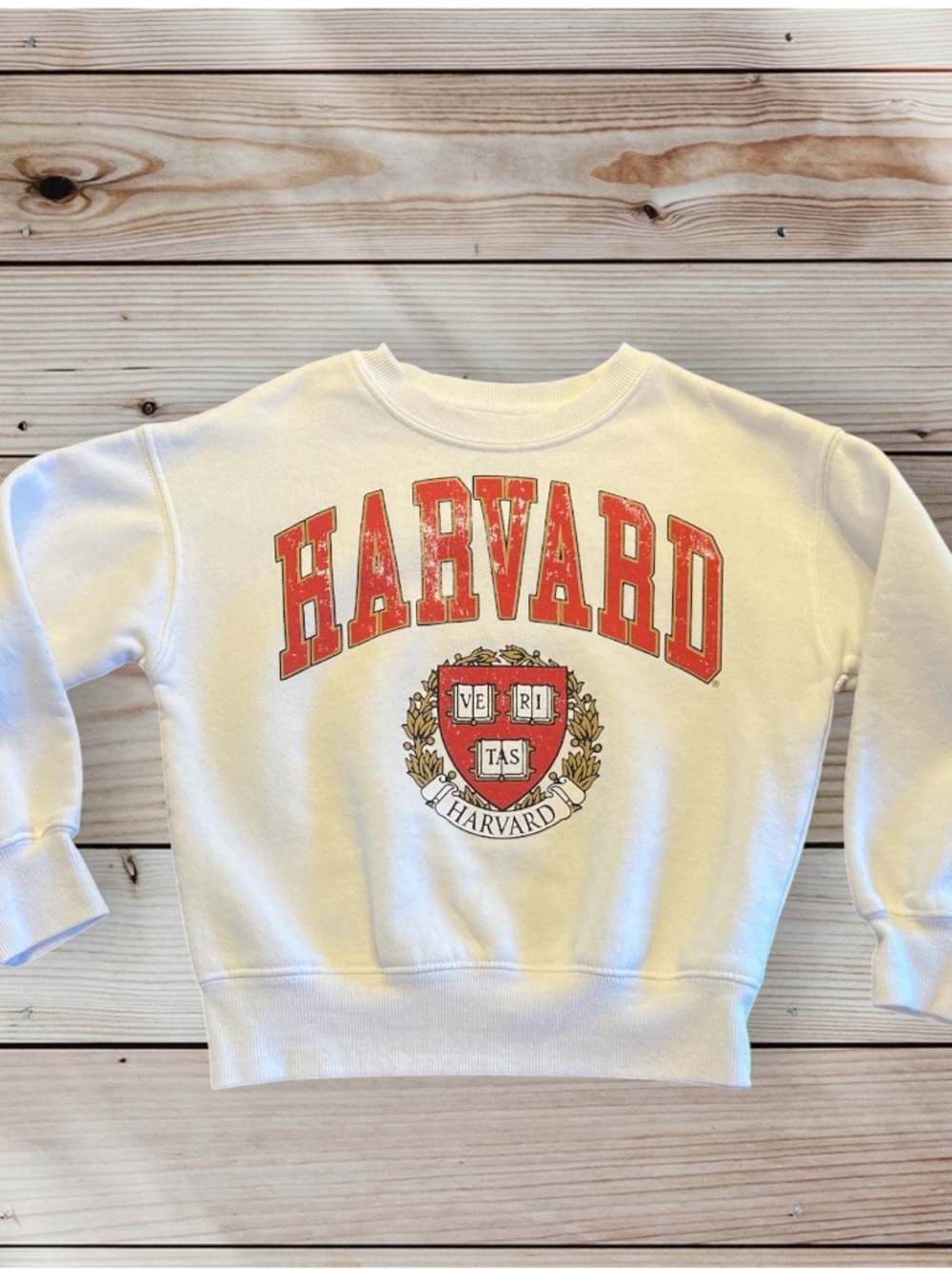 Girls Kids' Harvard Sweatshirt Pullover Red crest graphic